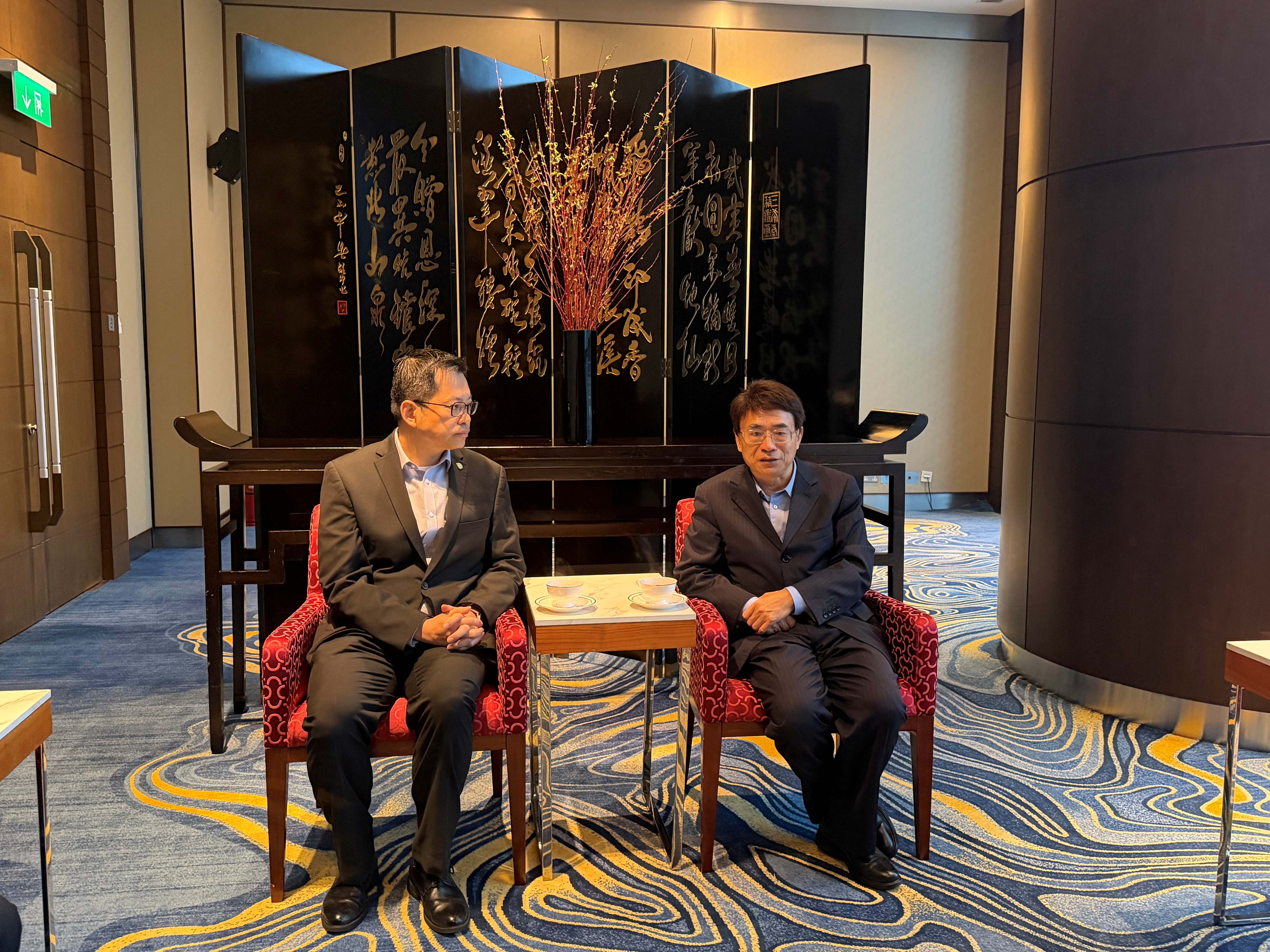 國家自然科學基金委副主任蘭玉傑與澳門科技基金人員交流